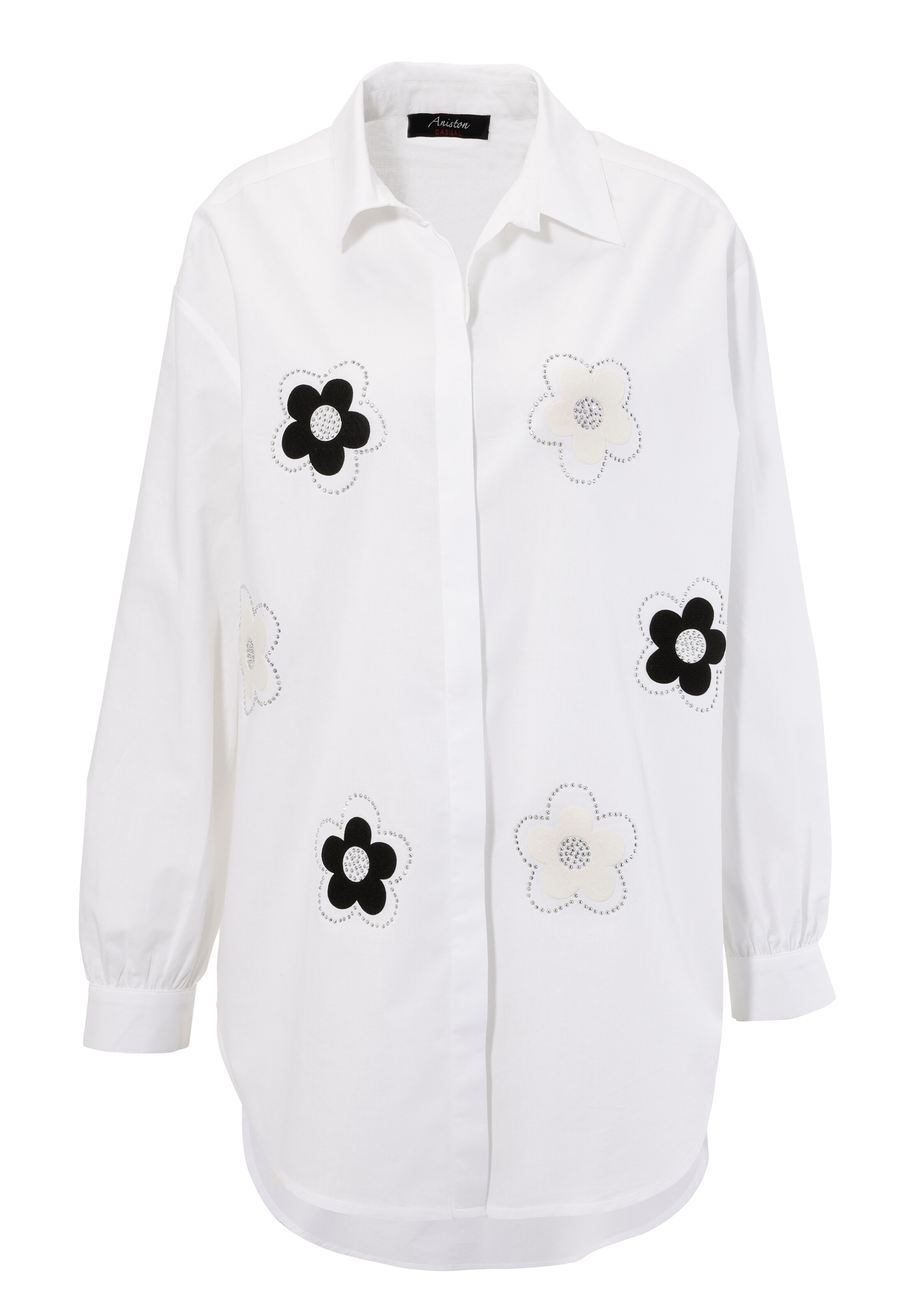 Aniston CASUAL Bluse in Weiß: Vorderseite
