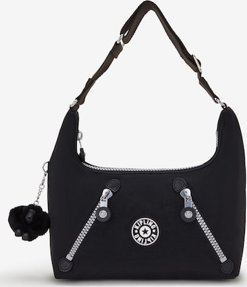 KIPLING - Mala de ombro 'Nikki' em preto: frente
