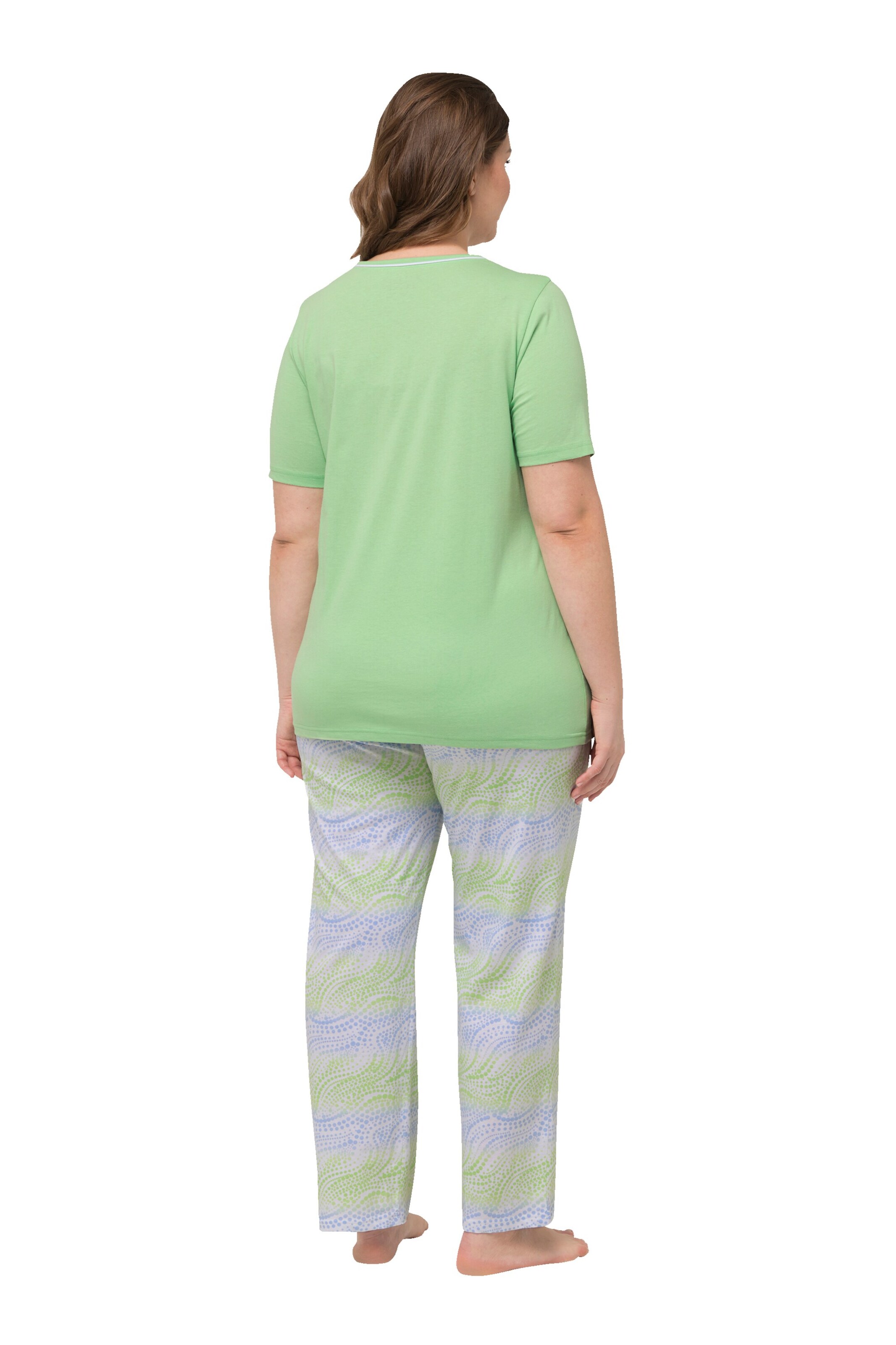 Ulla Popken Pyjama in Grün