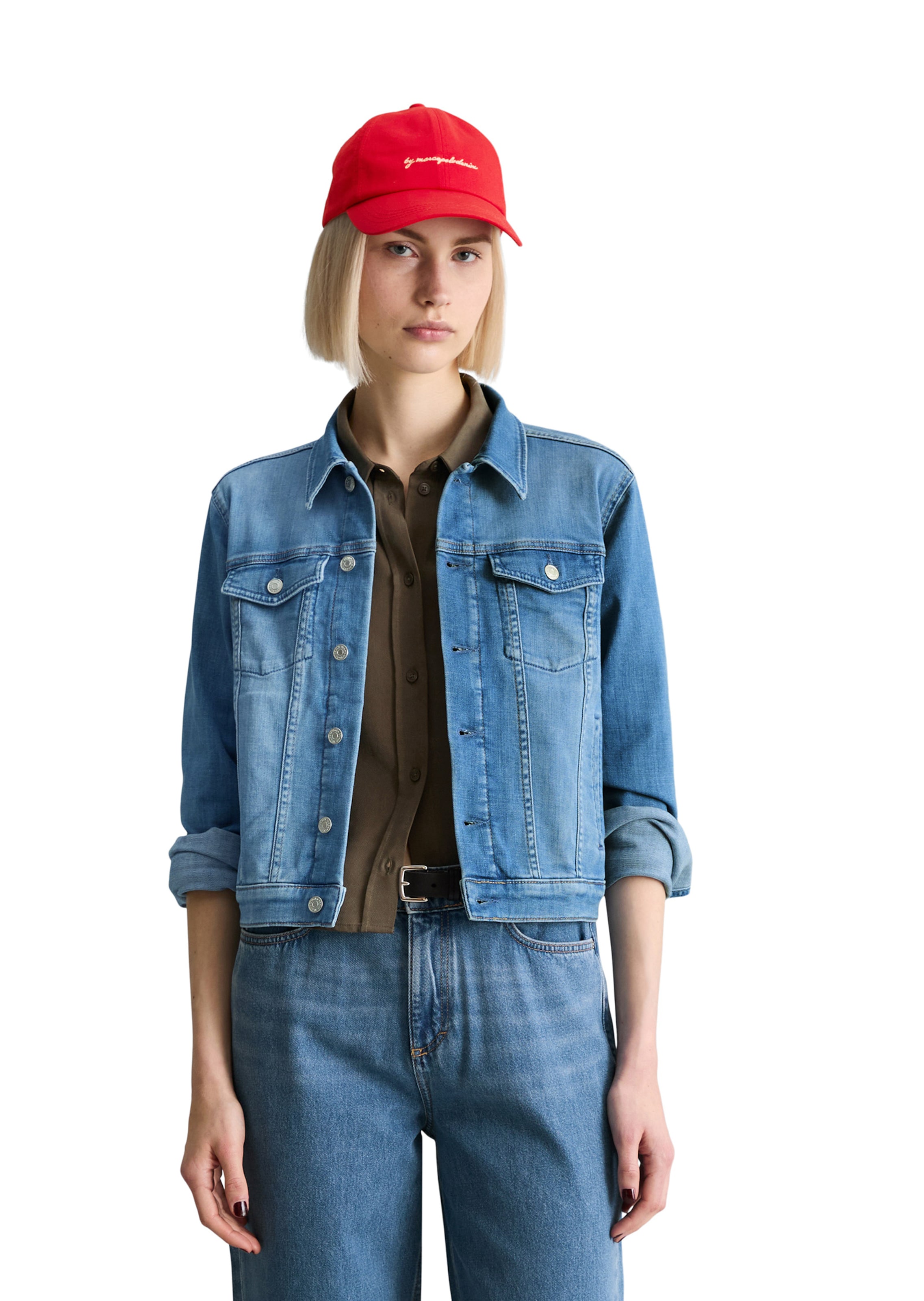 Marc O'Polo DENIM Between-season jacket in Blue: front