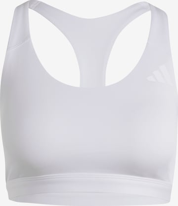 ADIDAS PERFORMANCE Sportovní podprsenka 'Optime Essentials' – fialová: přední strana