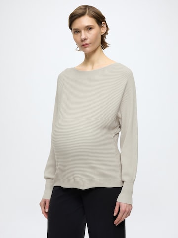 Only Maternity Tröja 'OLMADALINE' i grå: framsida