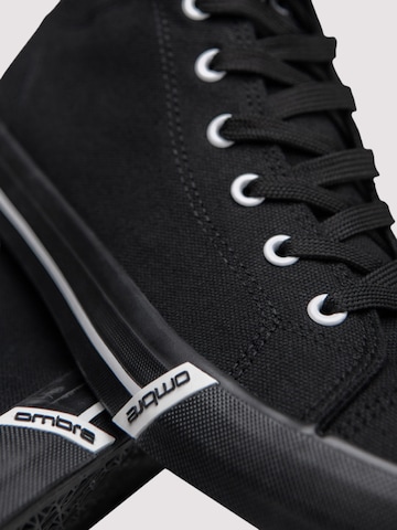 Ombre Sneakers hoog in Zwart