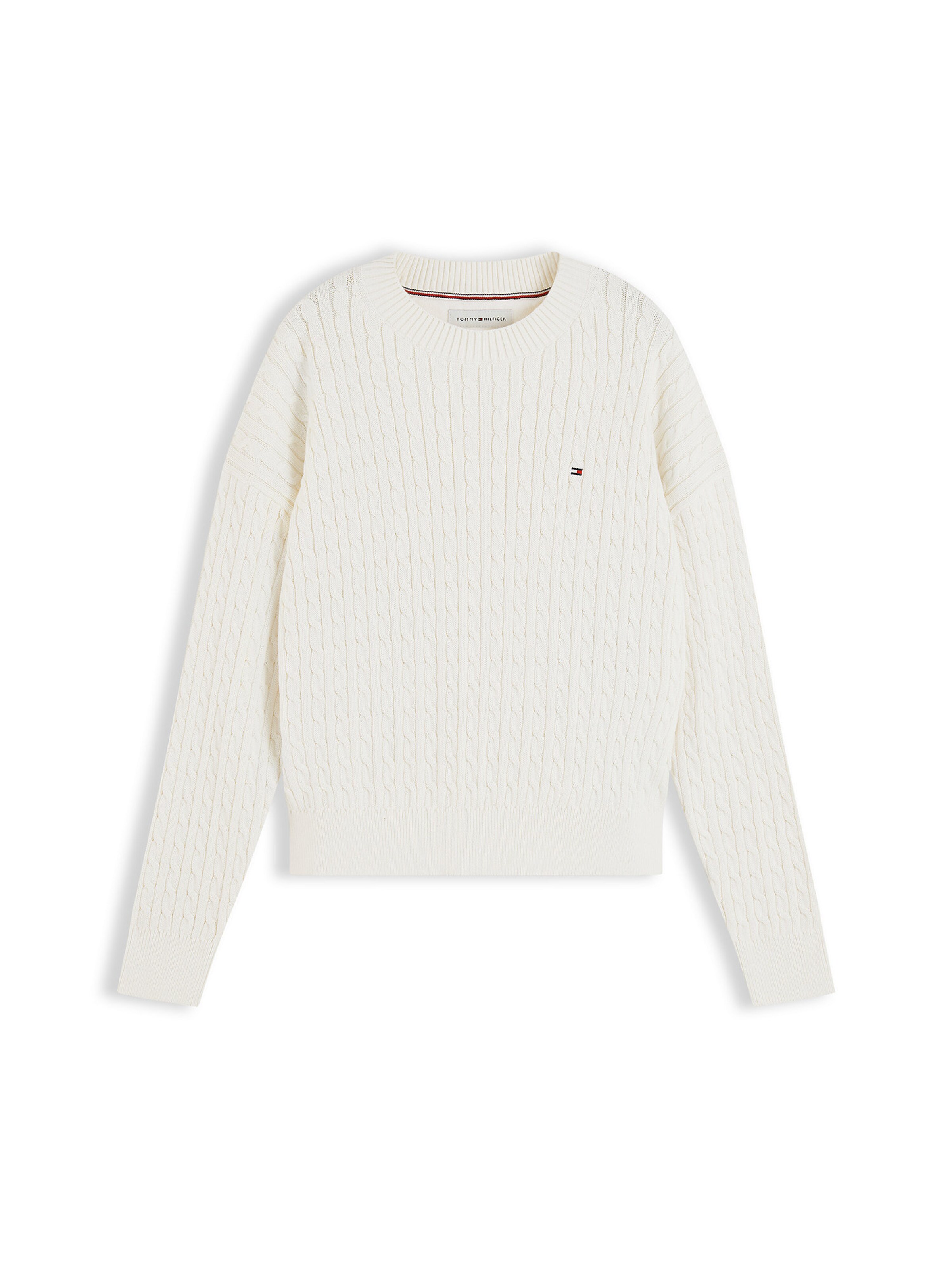 TOMMY HILFIGER Pullover in Weiß: Vorderseite