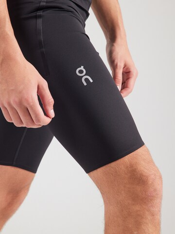 Skinny Pantalon de sport On en noir