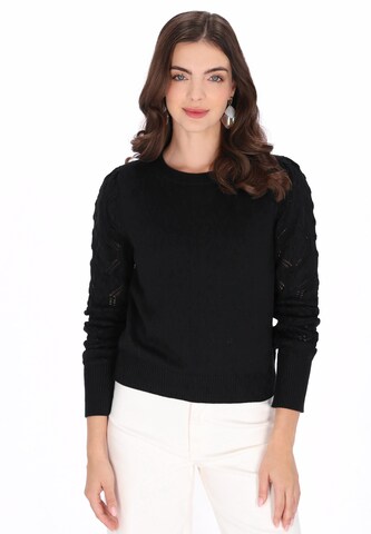 Usha Pullover in Schwarz: Vorderseite