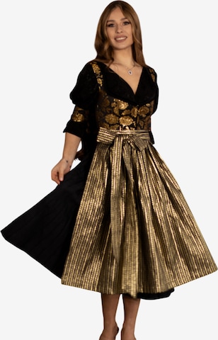 INNA.Trachten Dirndl 'Wilhelmina' in Gold: Vorderseite