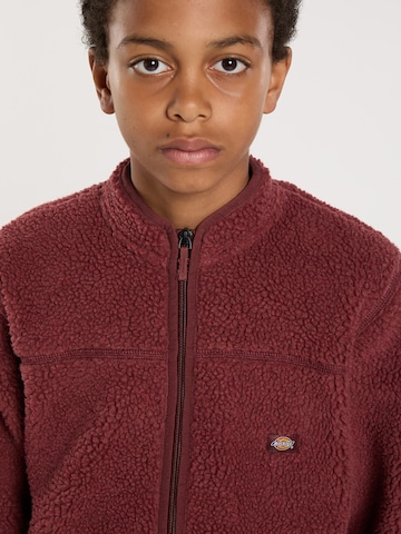 DICKIES Fleece jas 'Mount Hope' in Rood