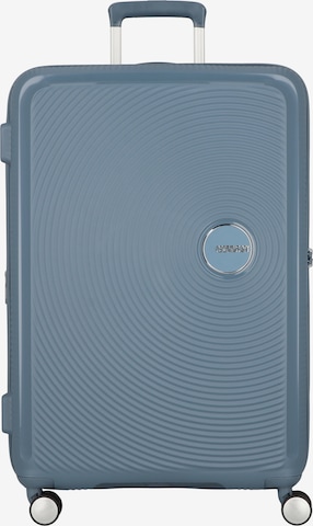 American Tourister Trolley 'Soundbox' in Blauw: voorkant