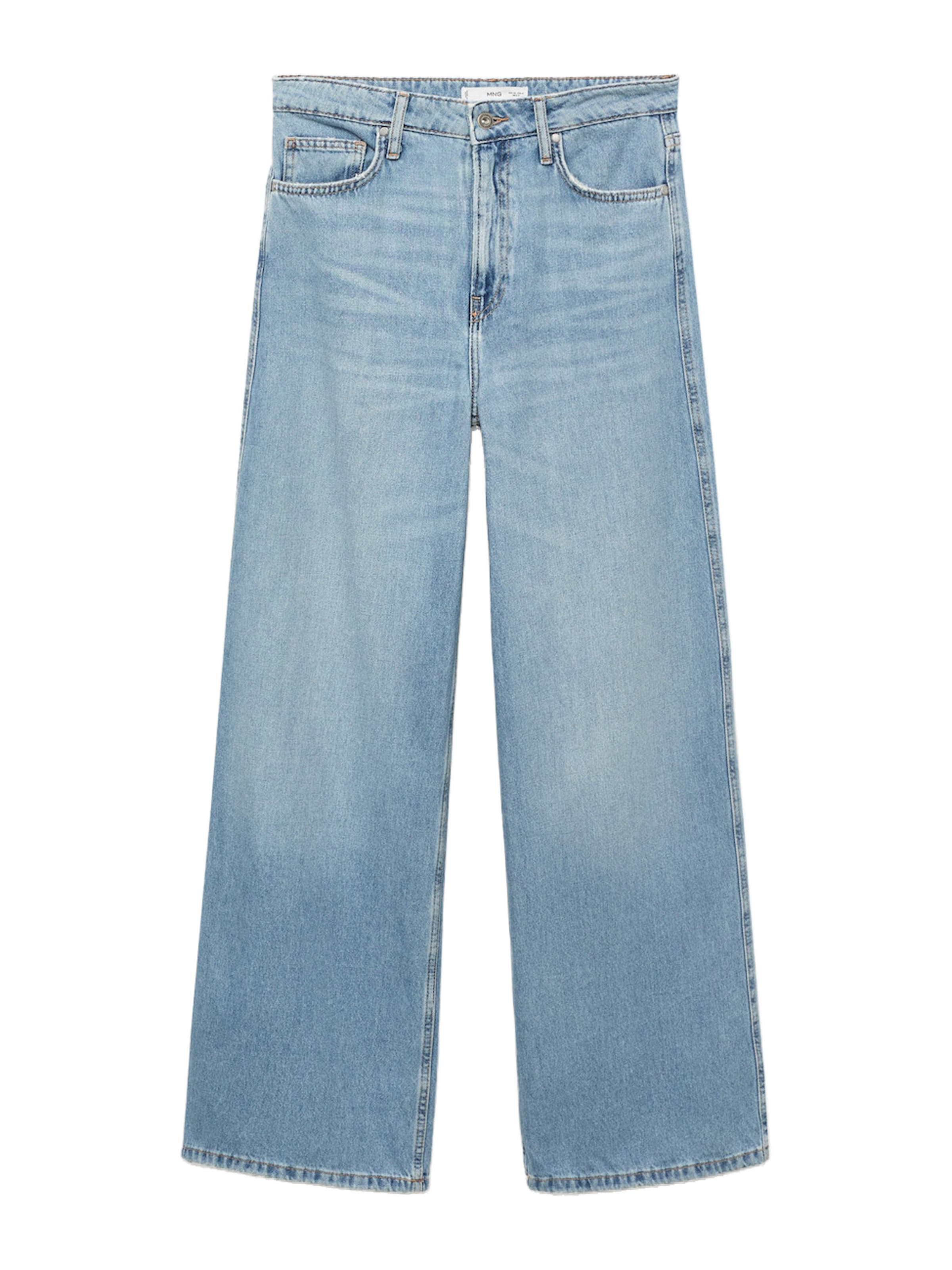MANGO Широки крачоли Дънки 'DAPHNE' в синьо: отпред