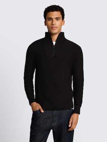 TOM TAILOR DENIM Sweater in Black: front