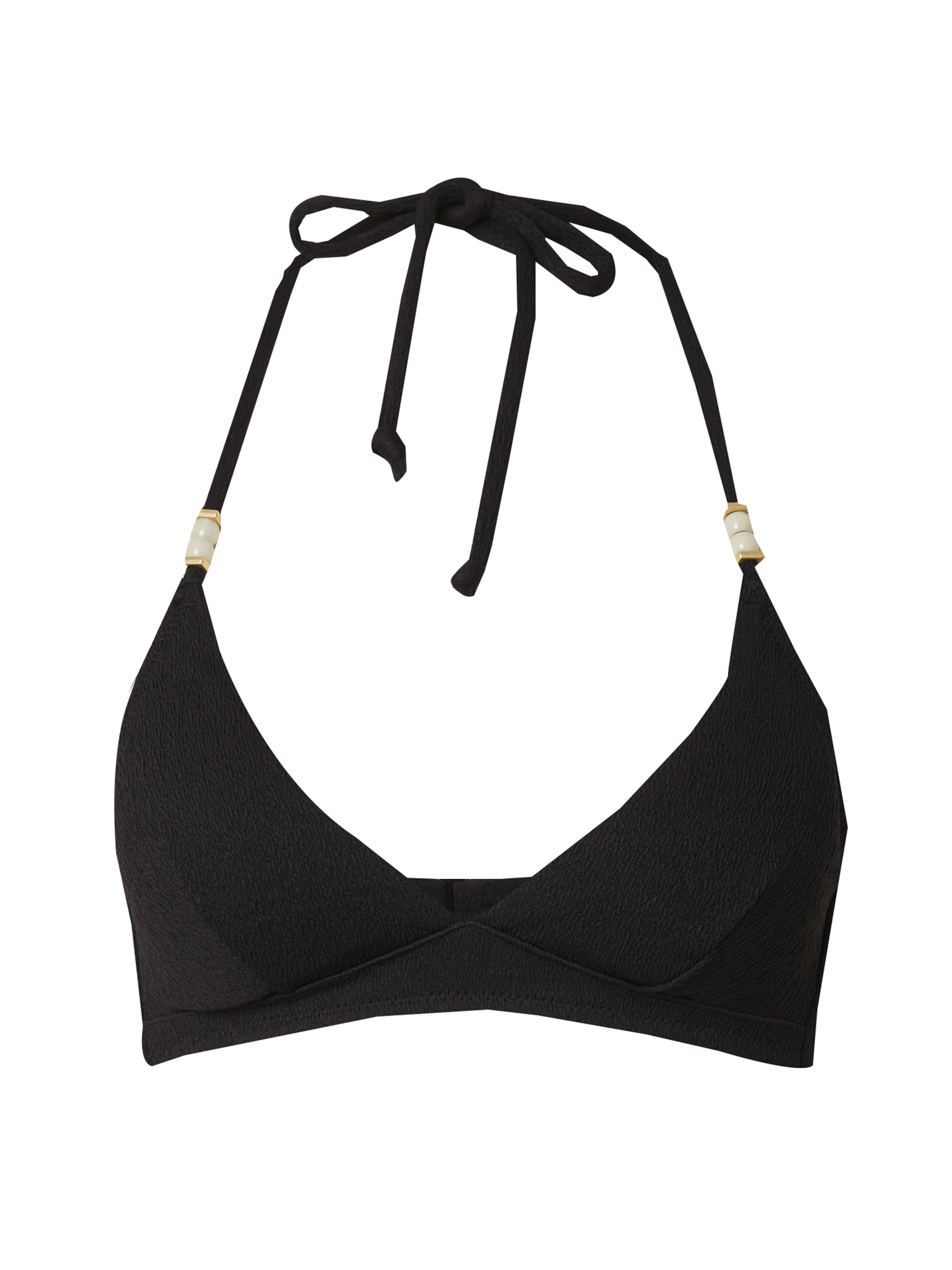 ETAM Trojúhelníková Horní díl plavek 'LUMINEUX' – černá: přední strana