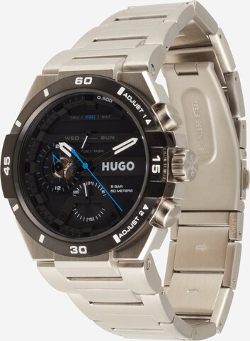 HUGO Analoog horloge 'Wild' in Zilver: voorkant