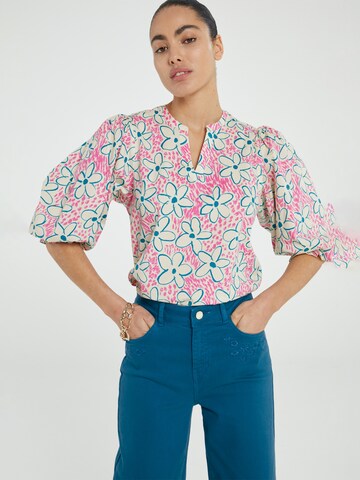 Fabienne Chapot Blouse 'Tascha' in Roze: voorkant