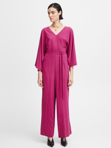 ICHI Jumpsuit 'LEANE' i pink