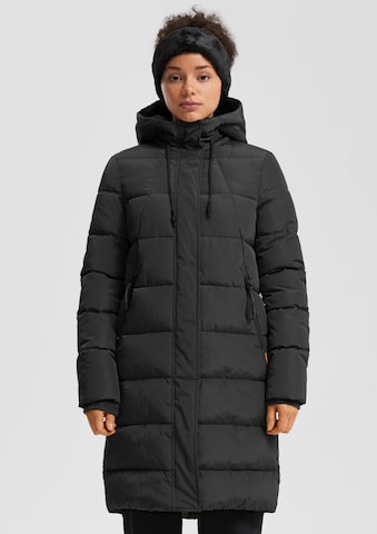 juoda QS Žieminis paltas: priekis