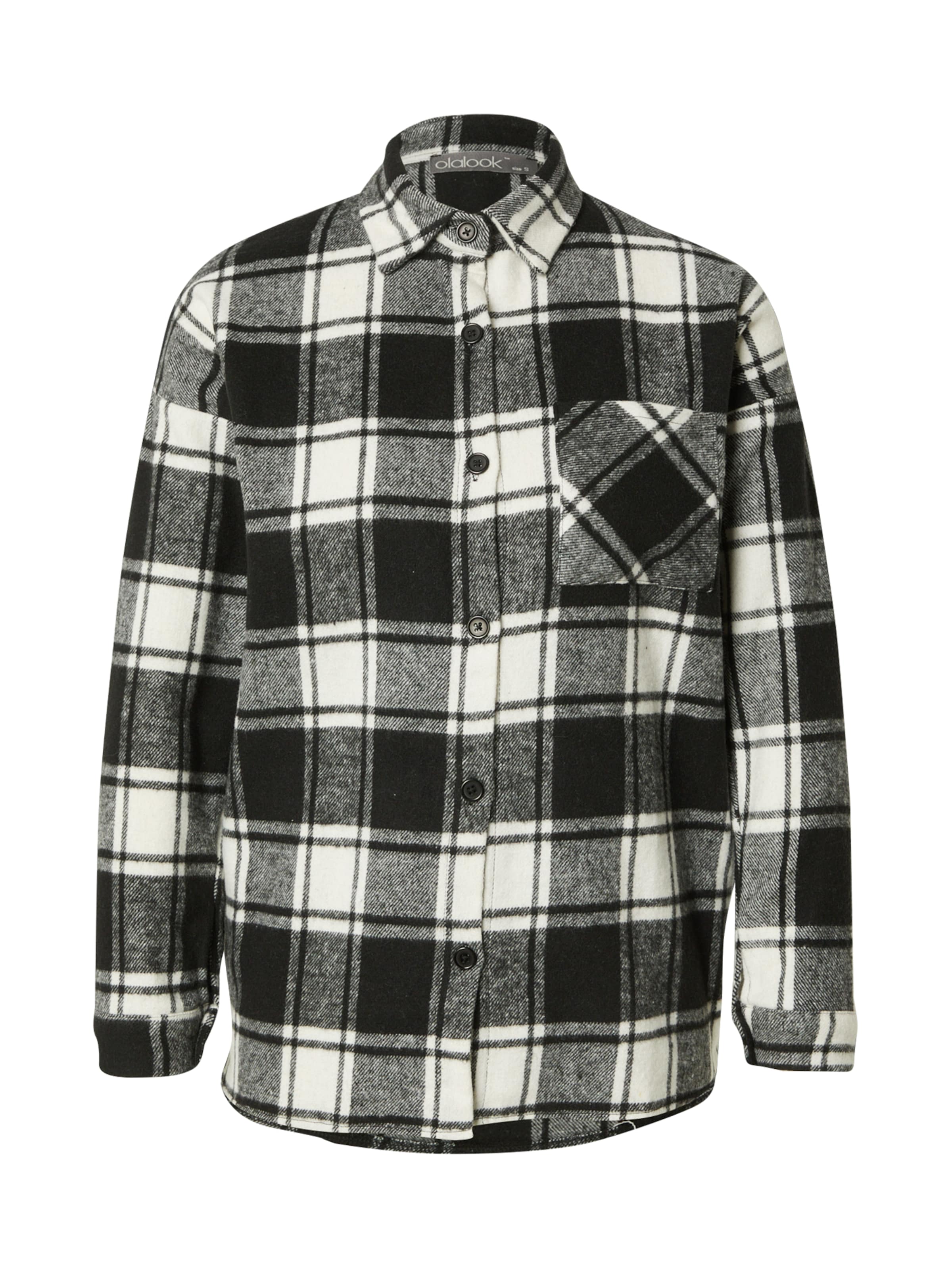 olalook Bluse in Schwarz: Vorderseite