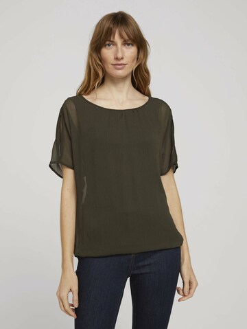 TOM TAILOR Blouse in Green: front