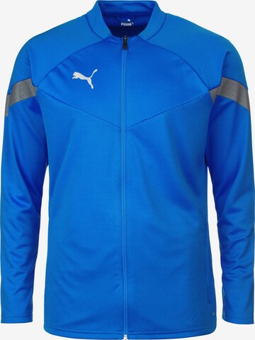 PUMA Trainingsjack in Blauw: voorkant