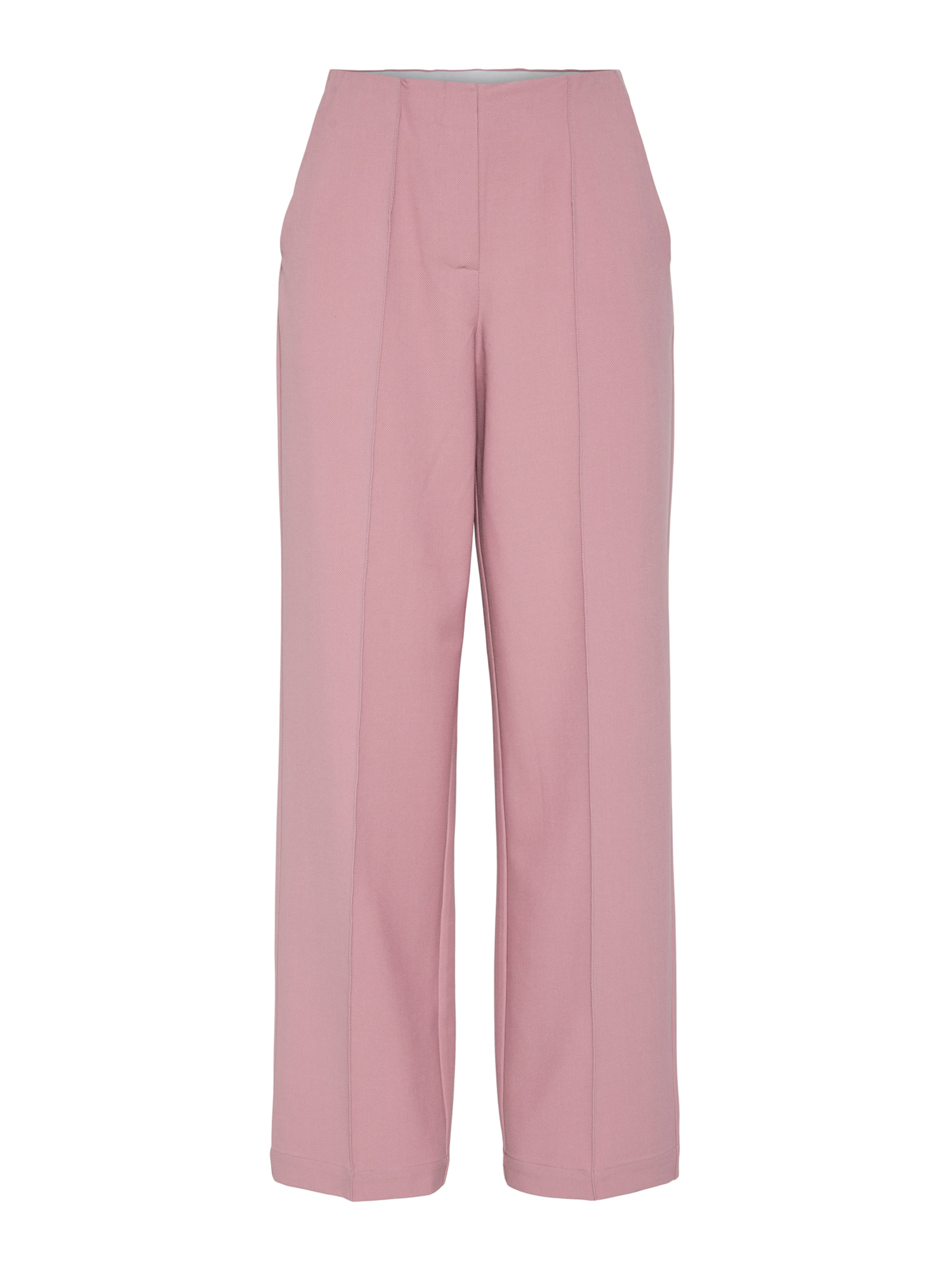 YAS Широка кройка Панталон 'YASREEMAJ' в розово: отпред