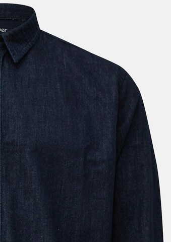 Coupe regular Chemise s.Oliver Men Big Sizes en bleu : devant