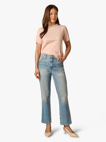Adrianna Papell Rundhalspullover 'Embellished Neck Pullover' in Pink