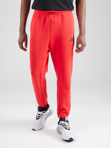 ADIDAS SPORTSWEAR Конический (Tapered) Спортивные штаны 'FI' в Красный: спереди