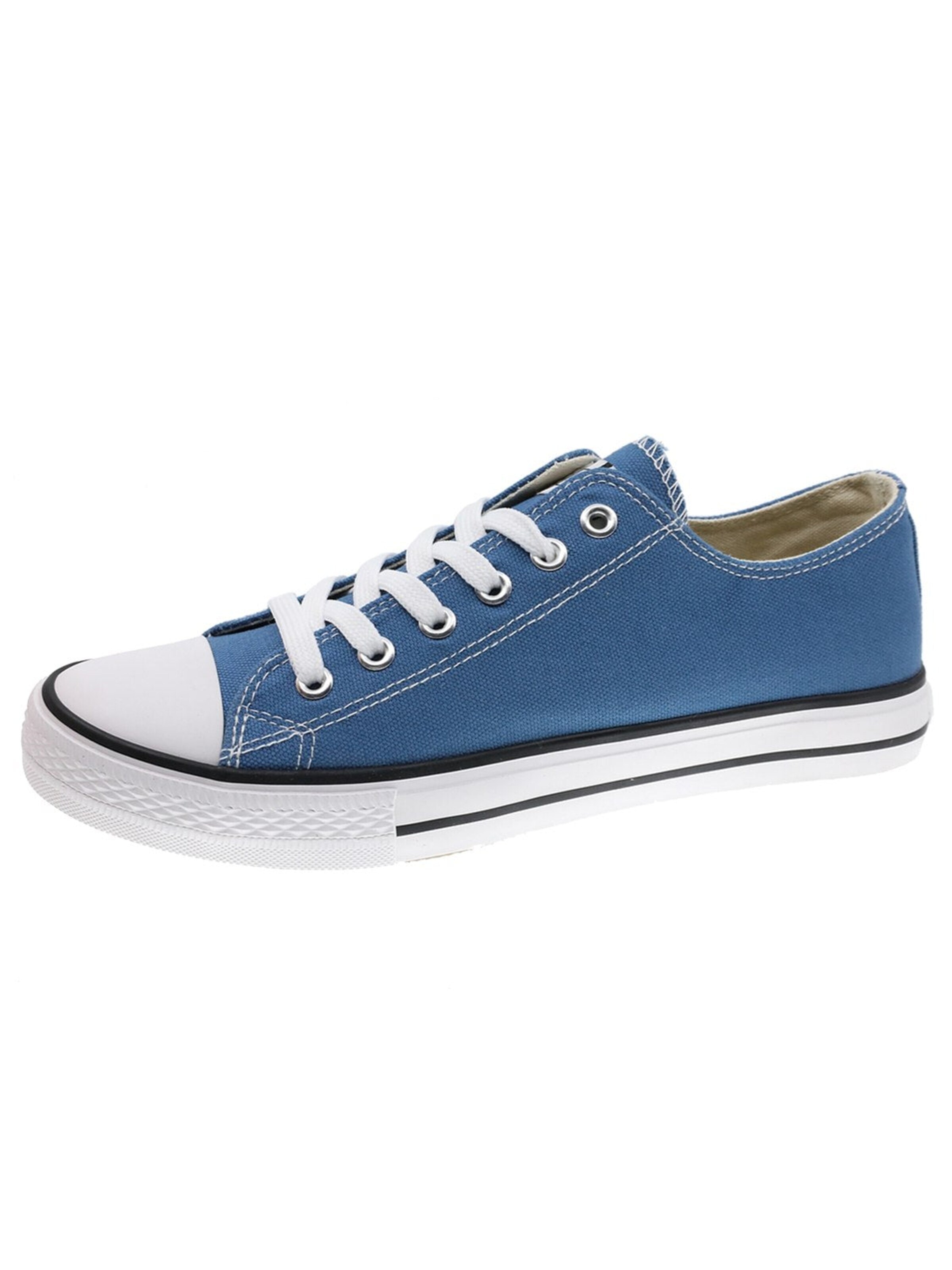 Beppi Schnürschuh 'Canvas Shoe'‌ in Blau: Vorderseite