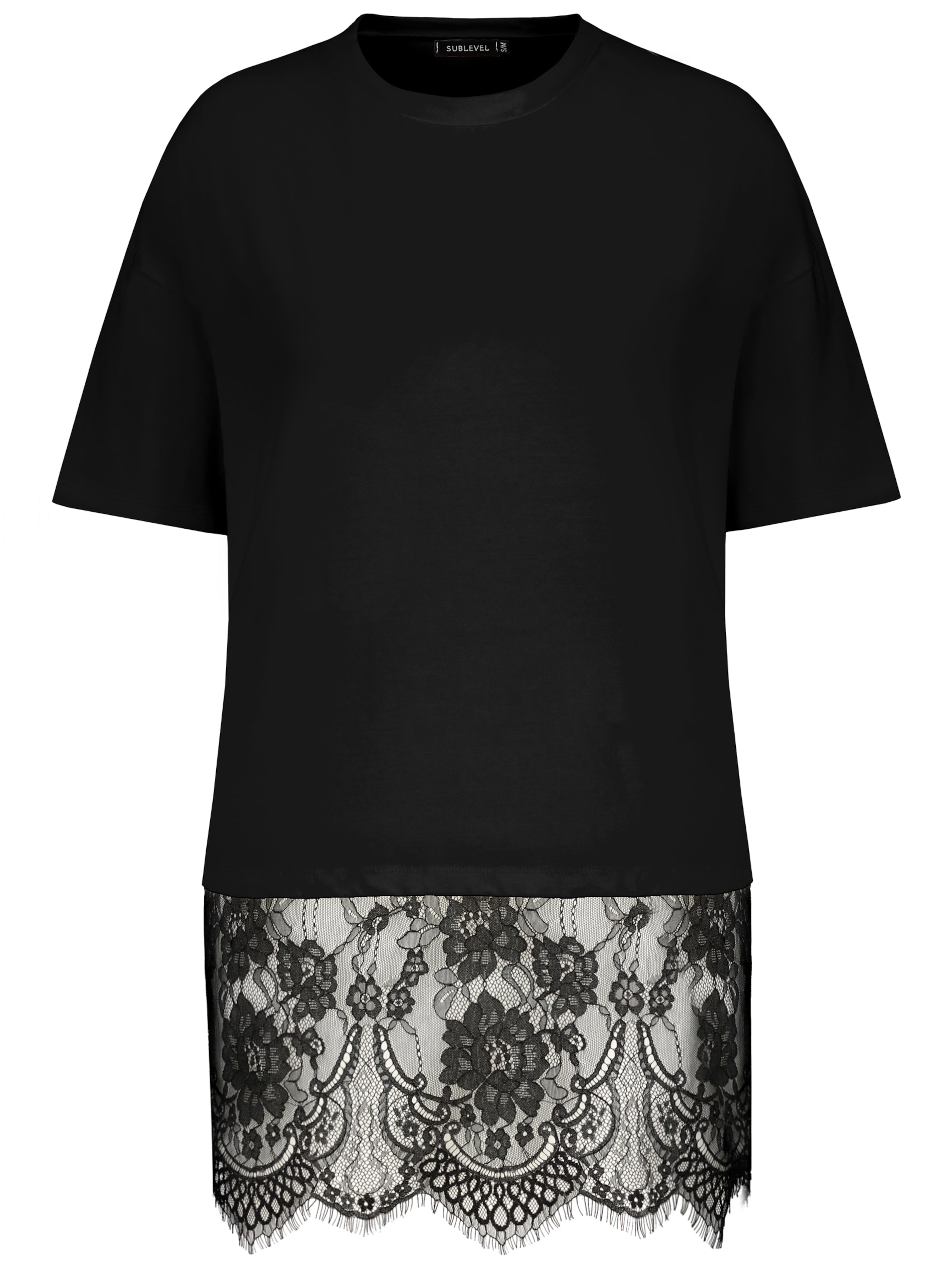 Sublevel T-Shirt in Schwarz: Vorderseite
