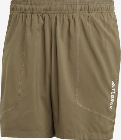ADIDAS TERREX Outdoor Pants 'Multi' in Green / White, Item view