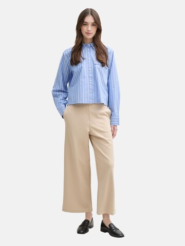 TOM TAILOR DENIM Wide Leg Hose in Braun