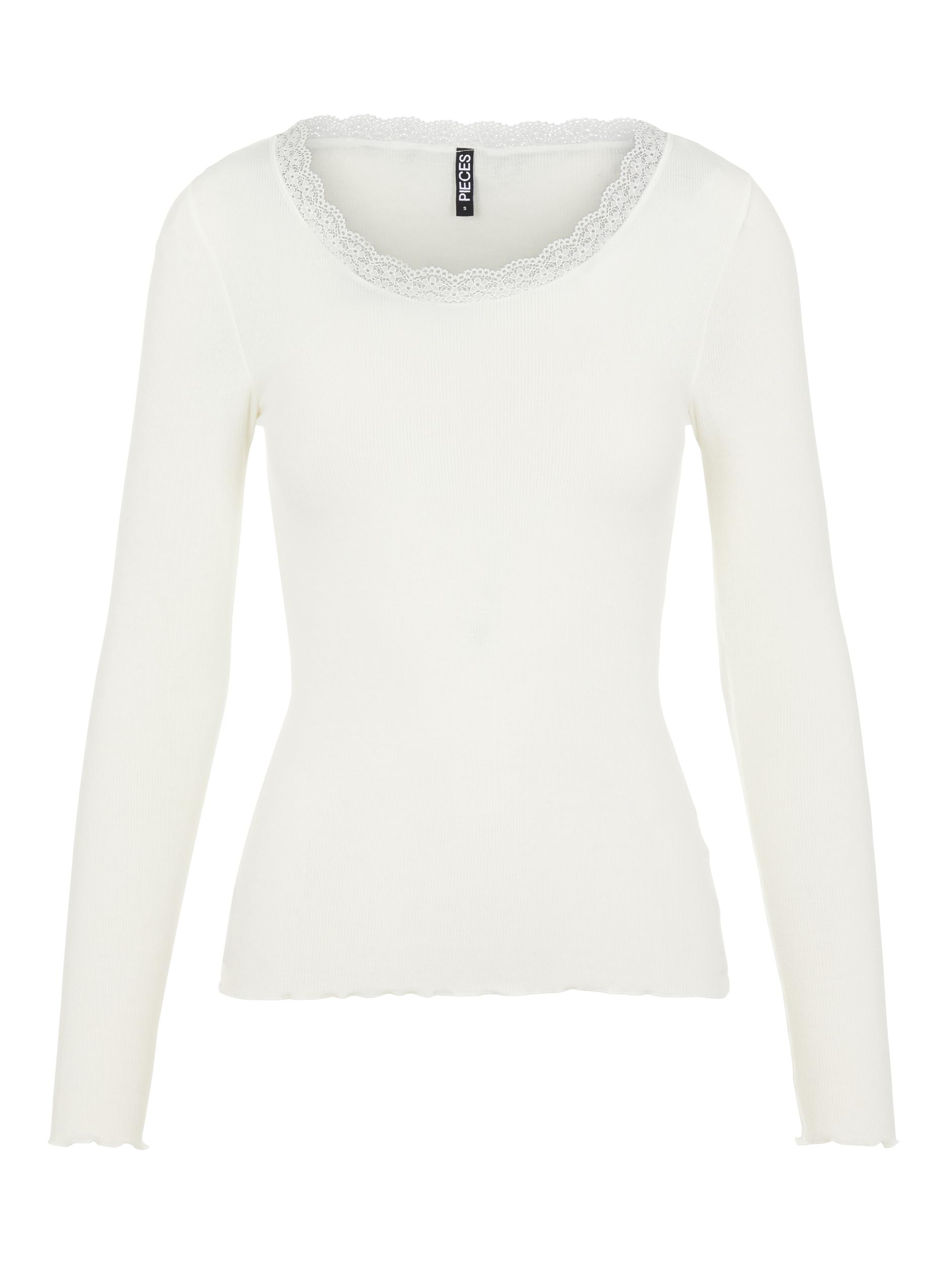 Donna Abbigliamento PIECES Maglietta in Bianco 