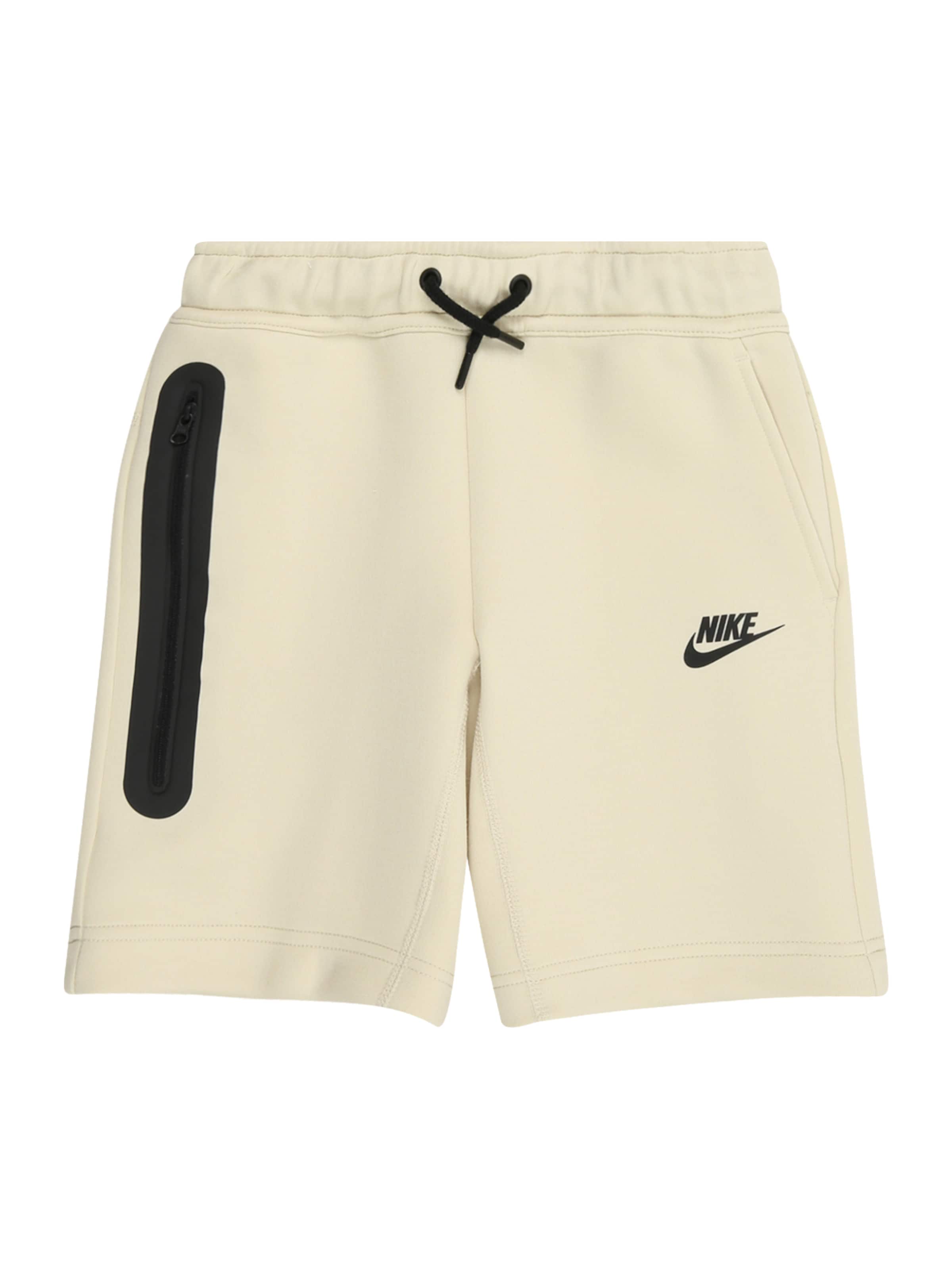 Pantaloni 'Tech Fleece' Nike Sportswear pe crem / negru, Vizualizare produs