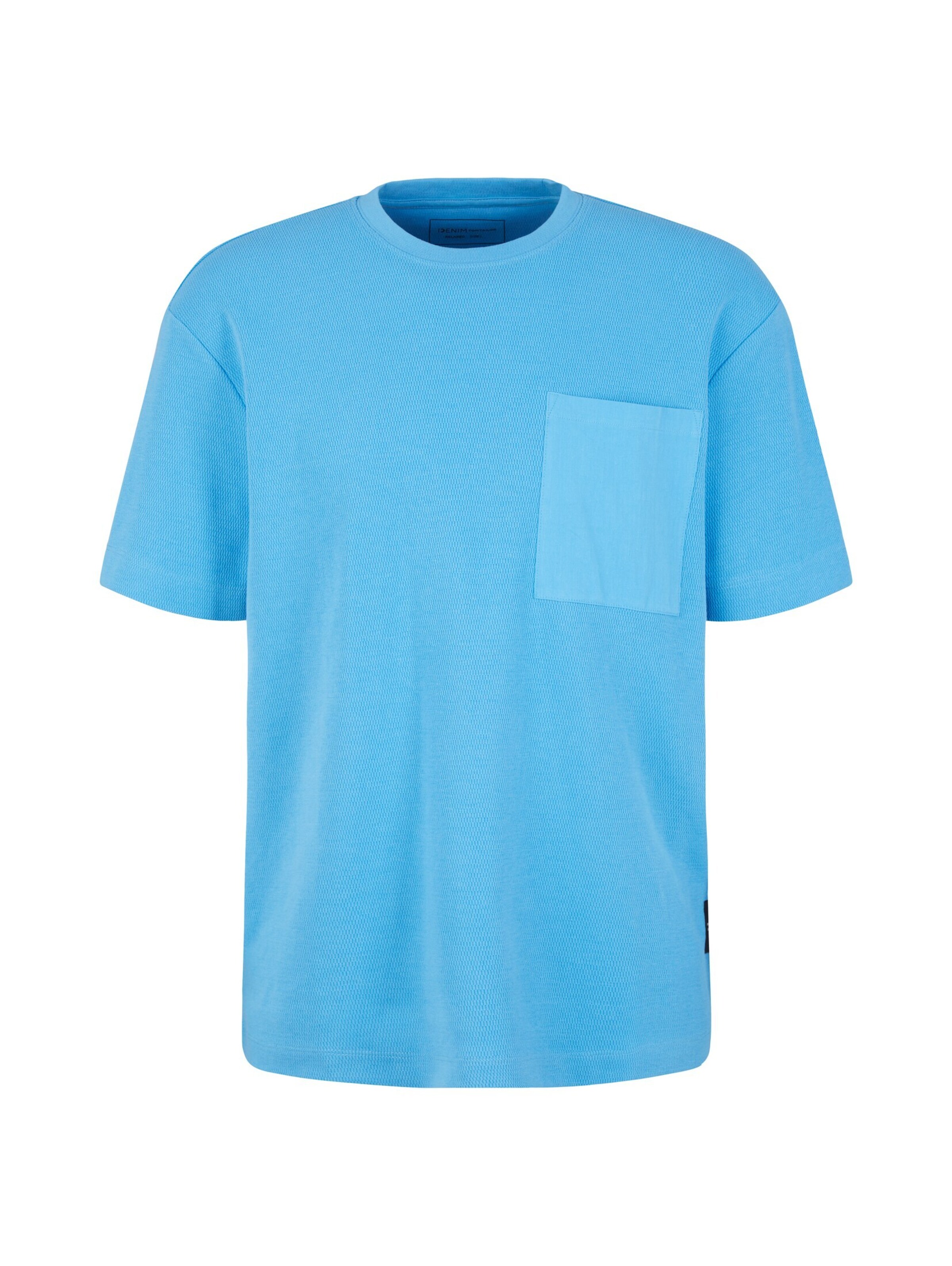 TOM TAILOR DENIM - Camisa em azul: frente