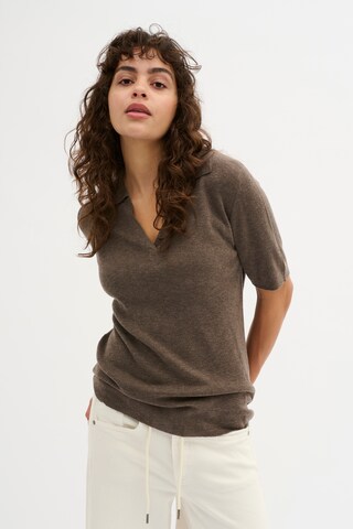My Essential Wardrobe Sweater 'Polly' in Brown: front