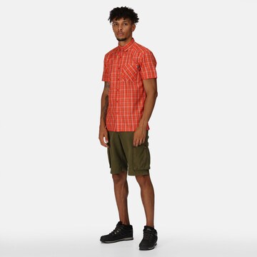 REGATTA Regular fit Athletic Button Up Shirt 'Kalambo VII' in Orange