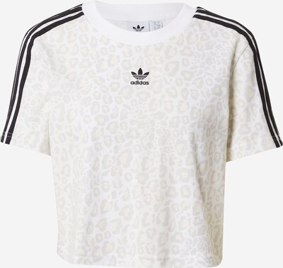 ADIDAS ORIGINALS T-Shirt in hellbraun / hellgrau / schwarz / weiß, Produktansicht