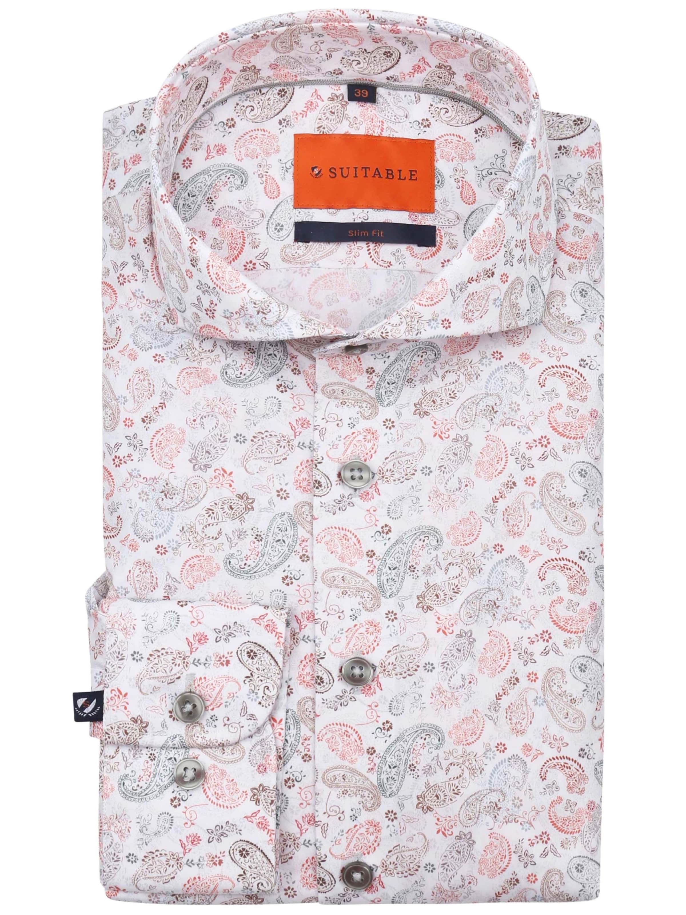 Suitable Slim fit Overhemd in Gemengde kleuren: voorkant