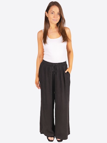 Wide Leg Pantalon 'Perla' Seasons of April en noir