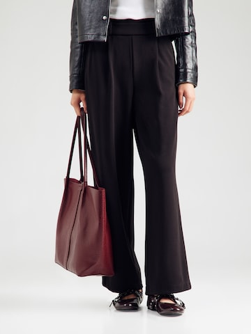 VERO MODA Wide Leg Bukser med lægfolder 'VMSTAR' i sort: forside