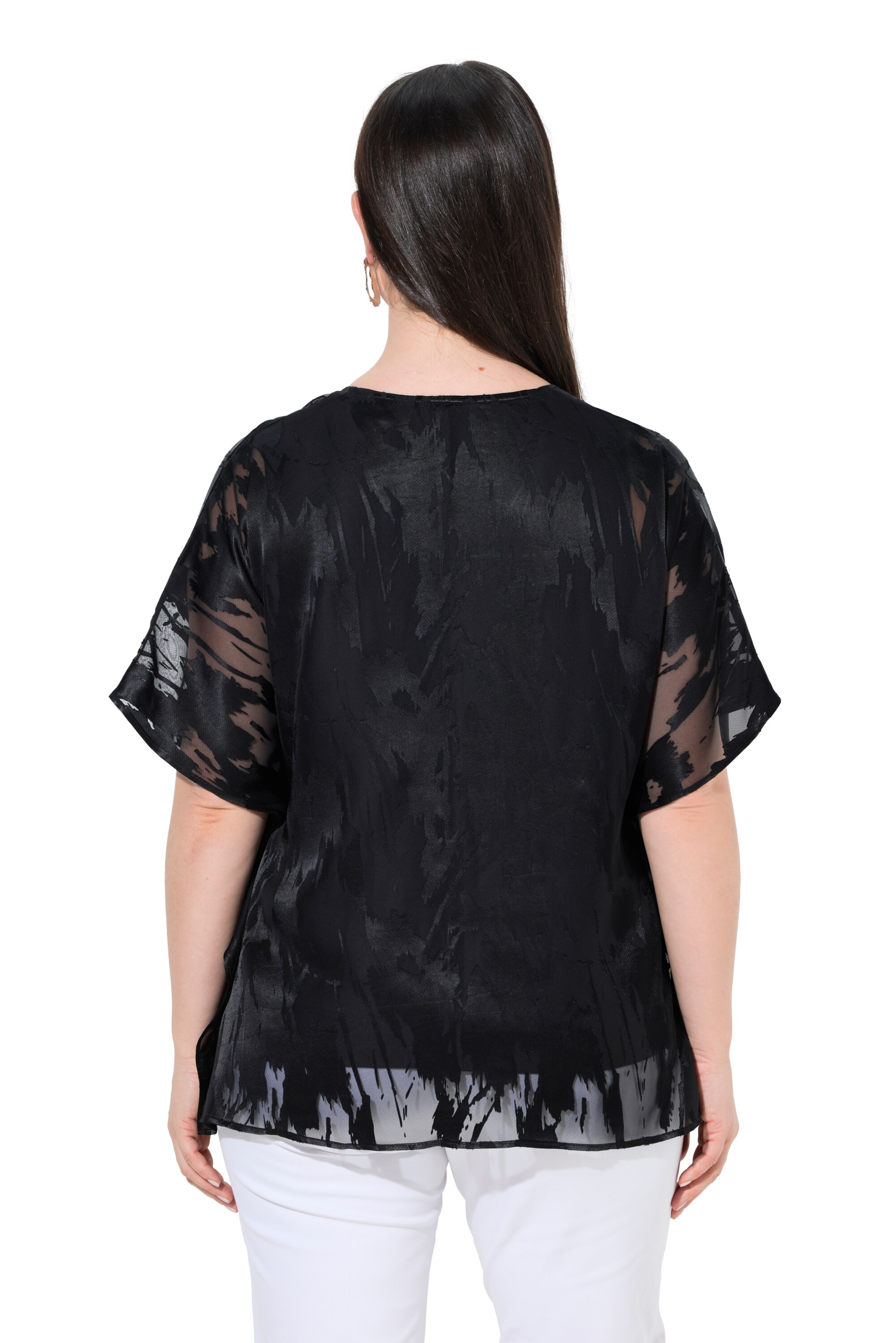 Ulla Popken Blouse in Zwart