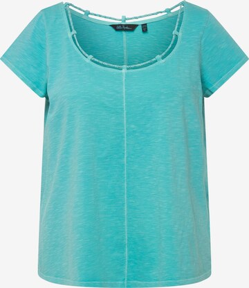 T-shirt Ulla Popken en bleu : devant
