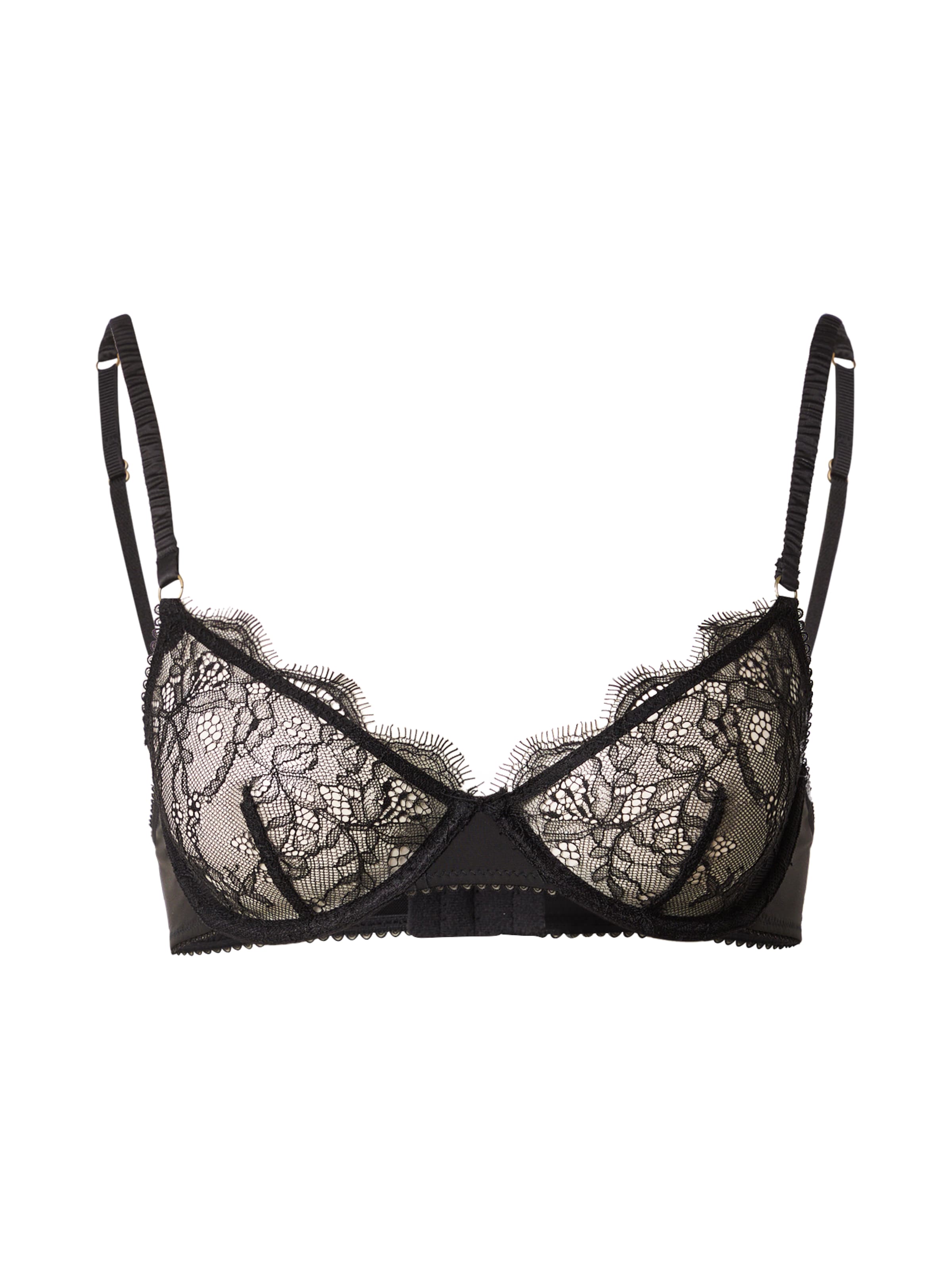 LOVE Stories Háromszög Melltartó 'Romeo' - fekete: elől