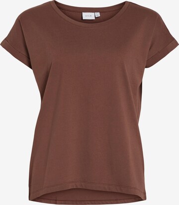 VILA Shirt 'DREAMERS' in Brown: front