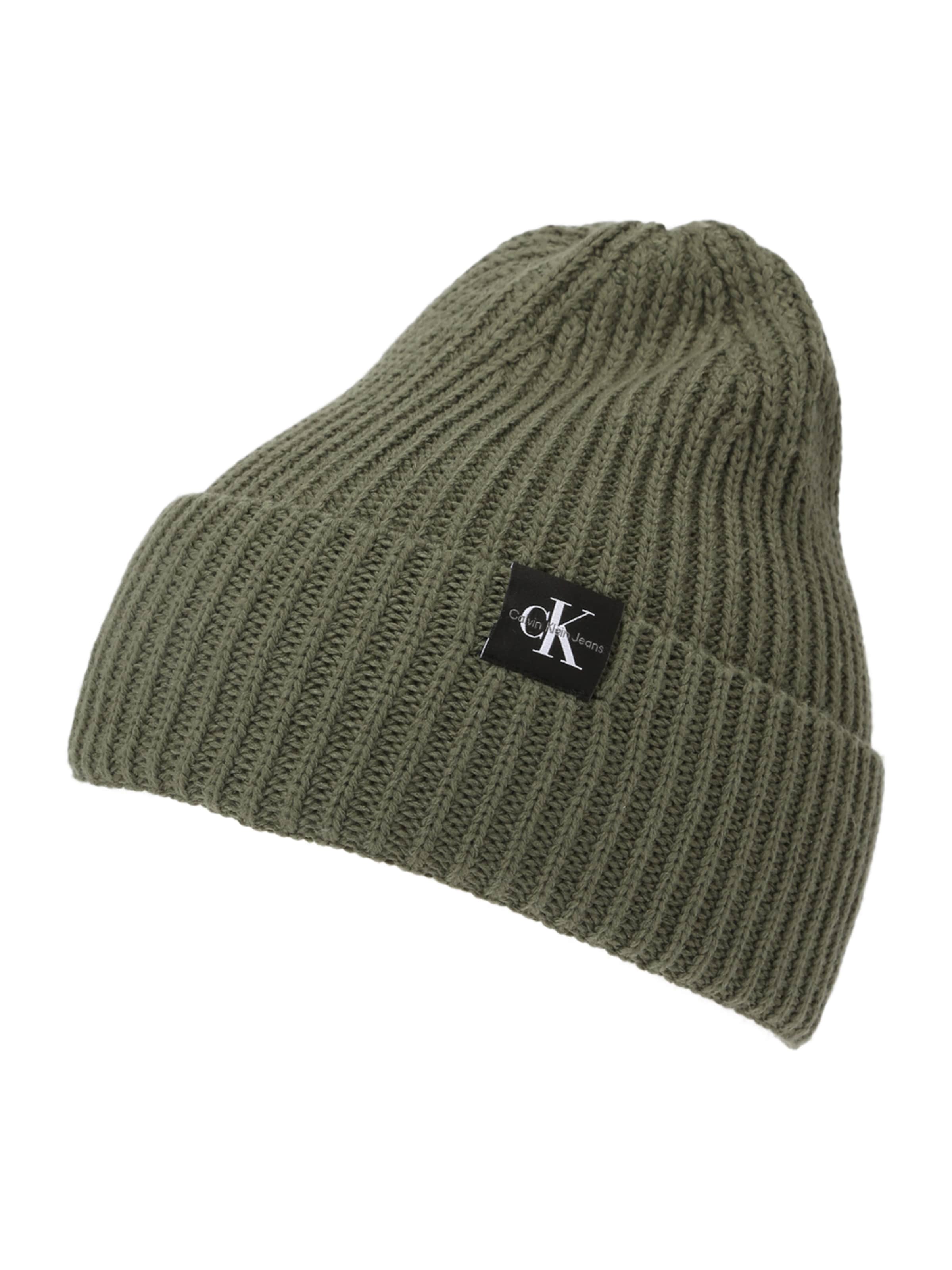 Calvin Klein Beanie in Green: front