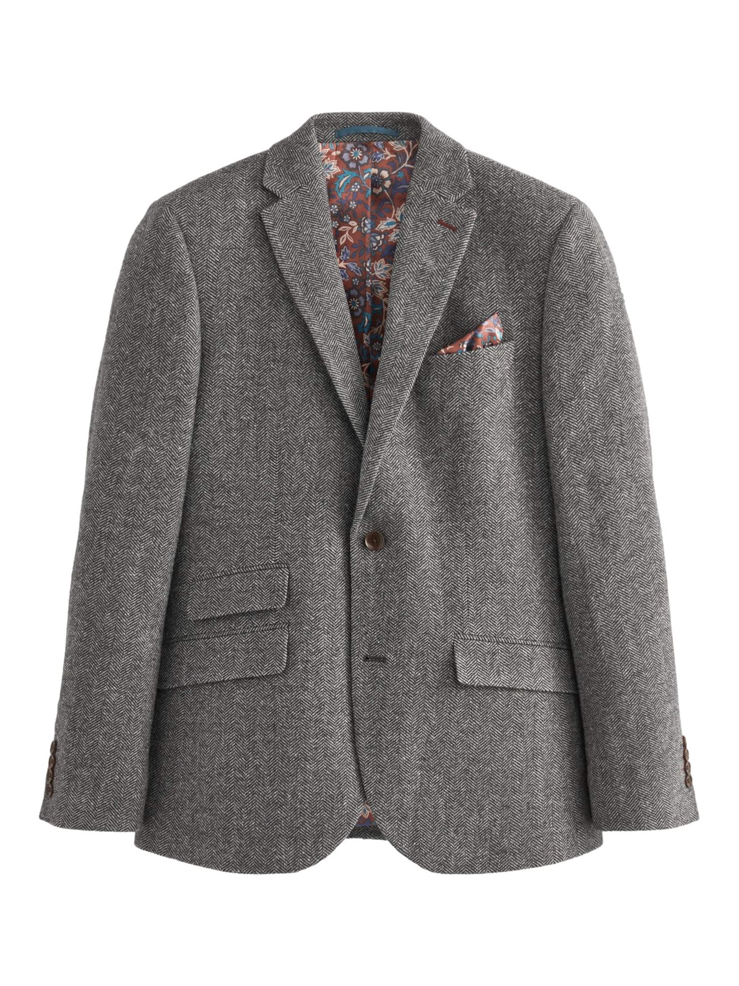 Next Slim fit Kavaj 'Nova Fides' i grå: framsida