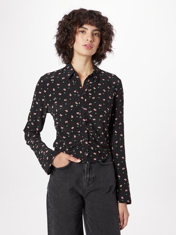 Tommy Jeans Blouse in Black: front