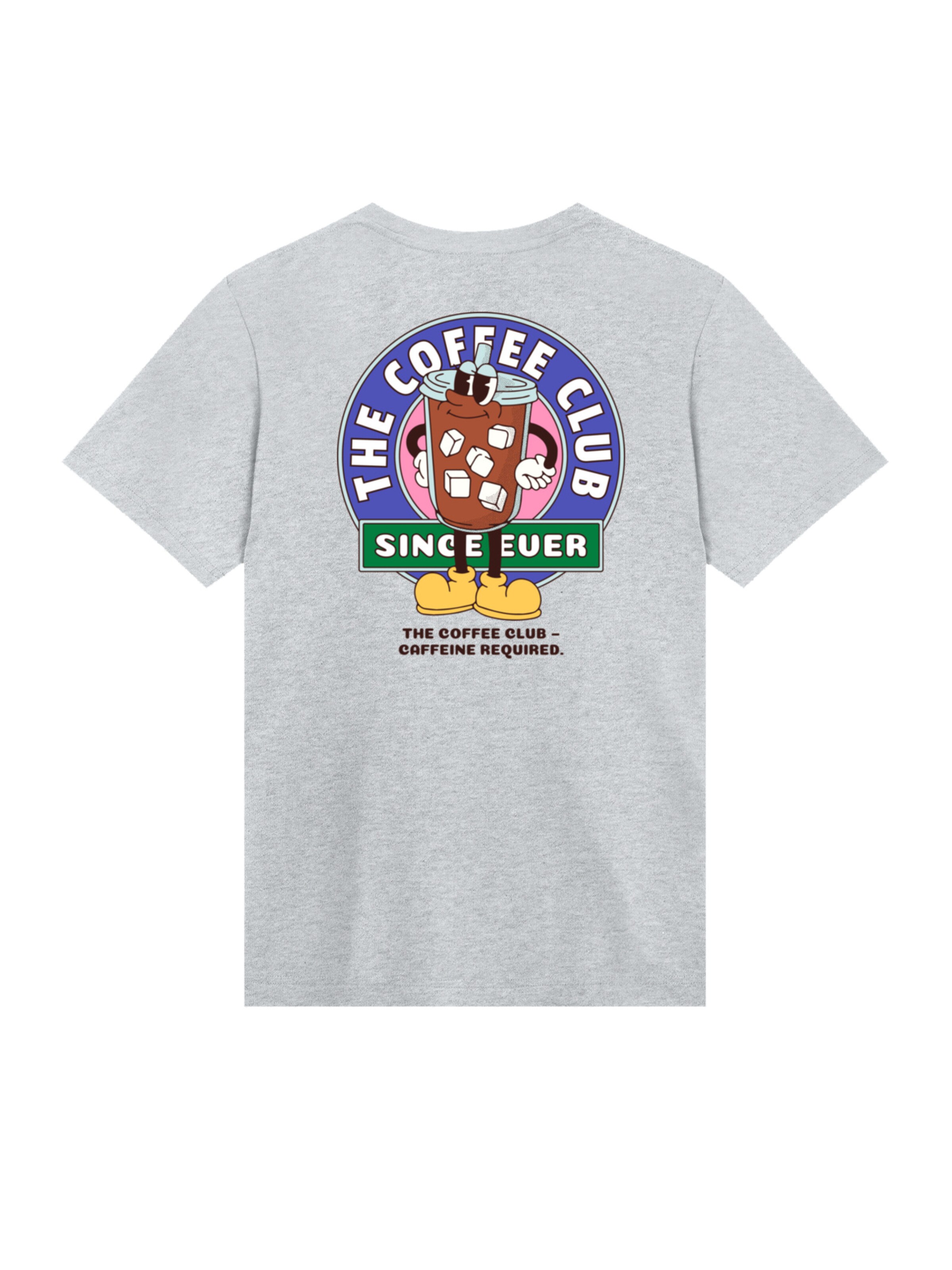 F4NT4STIC Shirt 'Coffee Club' in Grijs