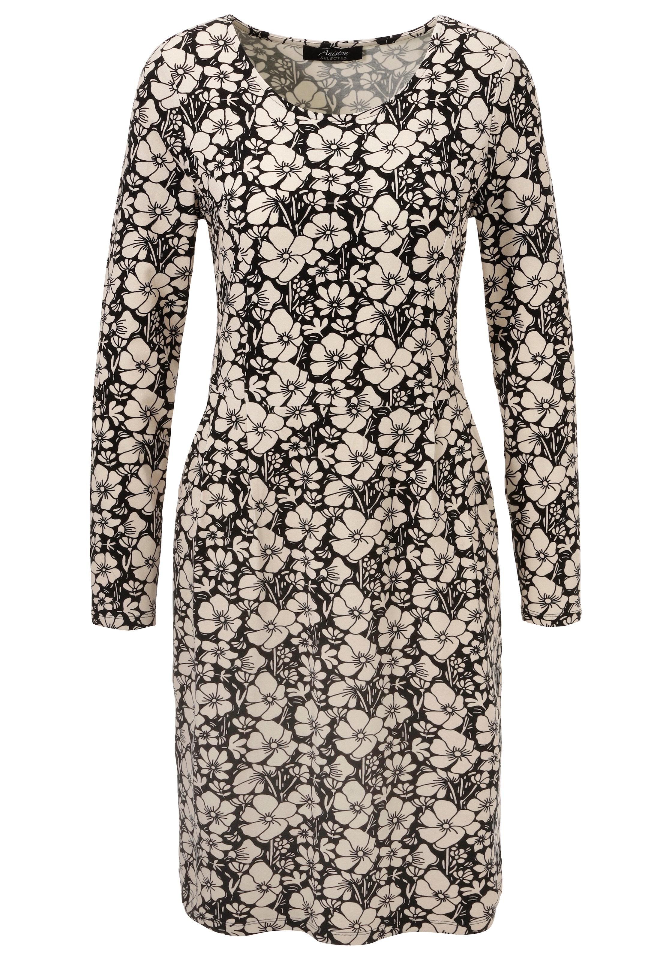 Aniston SELECTED Kleid in Beige: Vorderseite
