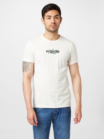 T-Shirt HOLLISTER en blanc : devant